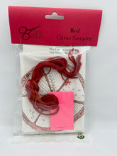 Load image into Gallery viewer, Small Red Citrus Embroidery Kit
