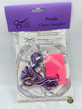 Load image into Gallery viewer, Small Purple Citrus Embroidery Kit
