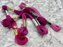 Load image into Gallery viewer, Cosmo Embroidery Floss, Raspberries &amp; Magentas
