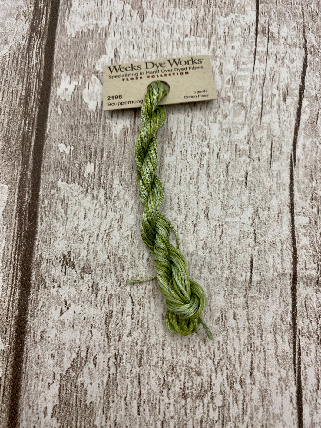 Scuppernong (#2196) Weeks Dye Works 6-strand cotton floss