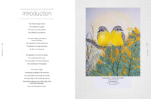 Load image into Gallery viewer, embroidered birds and their habitats; hand embroidery techniques and inspiration by Judy Wilford
