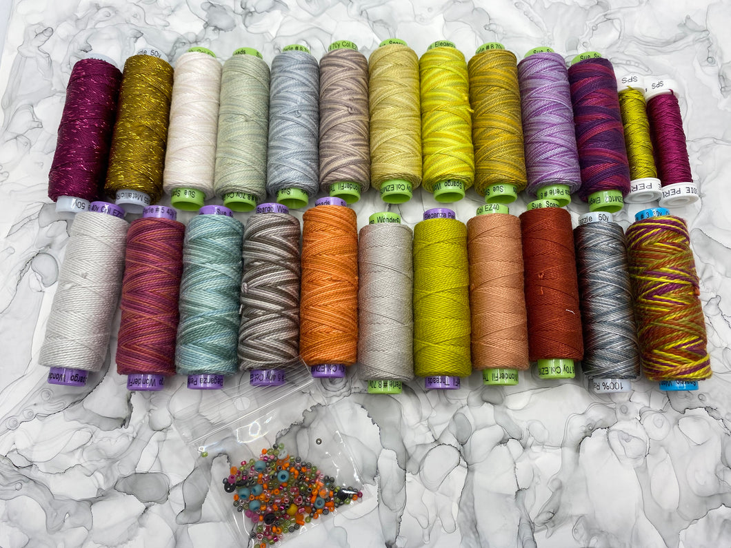 Toned-Down Circle Sampler Embellishment Thread Pack by Sue Spargo