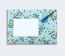 Load image into Gallery viewer, “Wildflower” Origami-Inspired Letter Stationary Set by Pigeon Posted
