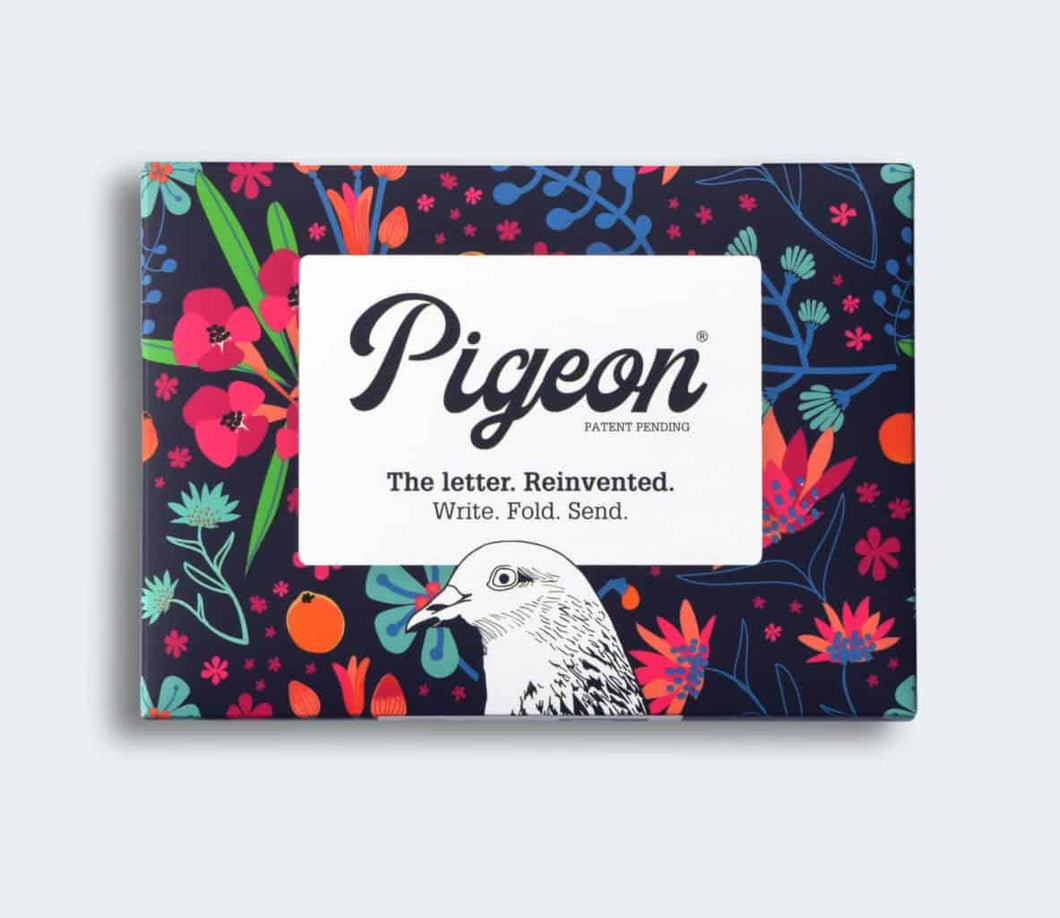 “Midnight Garden” Origami-Inspired Letter Stationary Set by Pigeon Posted