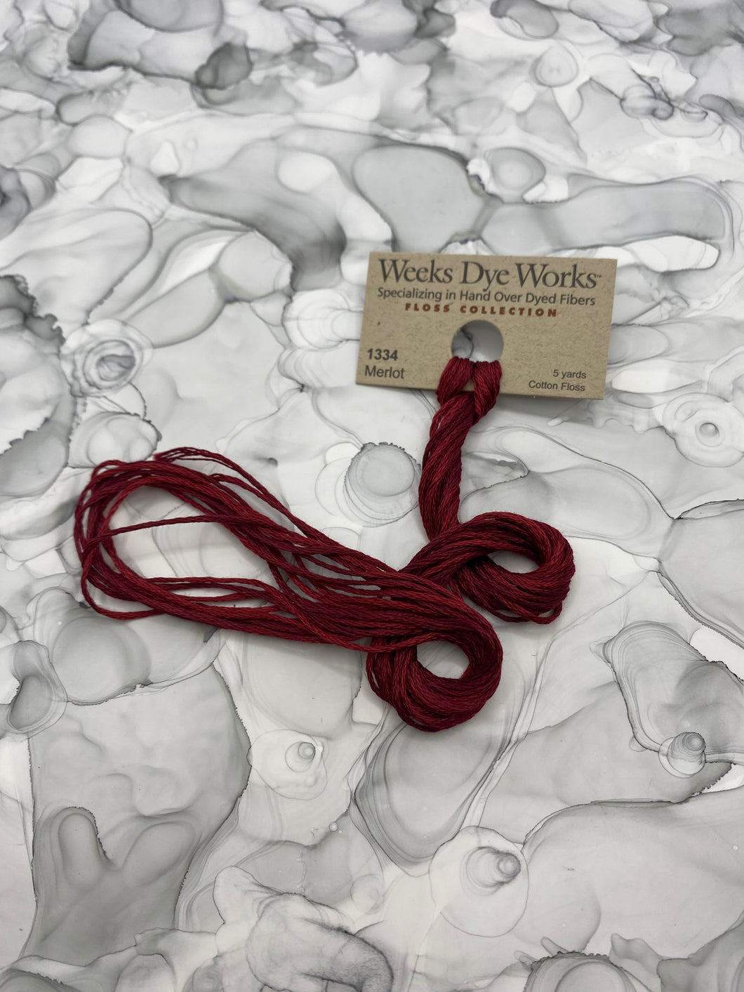 Merlot (#1334), Weeks Dye Works 6-strand cotton floss