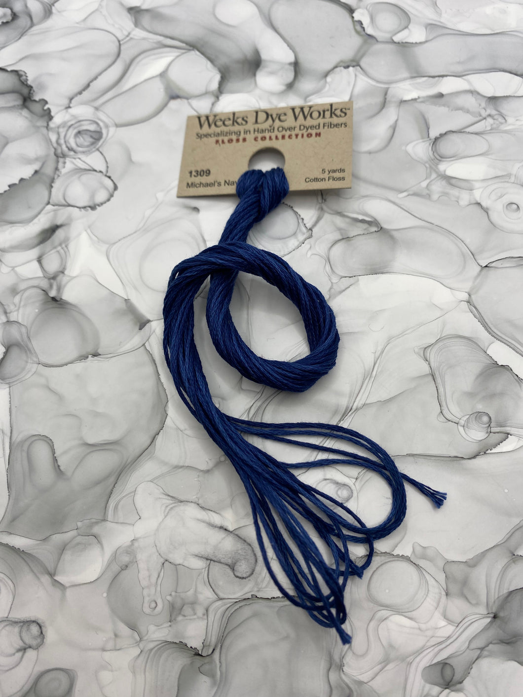 Michael's Navy (#1309) Weeks Dye Works, 6-strand cotton floss