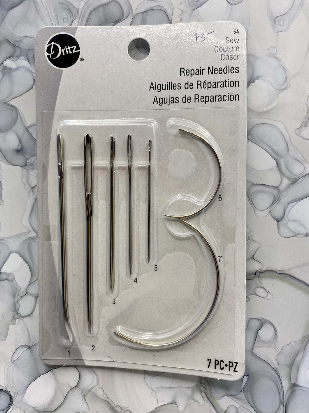 Repair Needle Set by Dritz (for heavy weight fabrics)