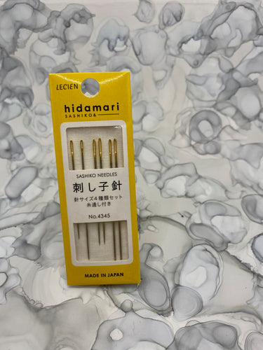 3 Set- Hidamari Sashiko Needles - by Lecien Japan