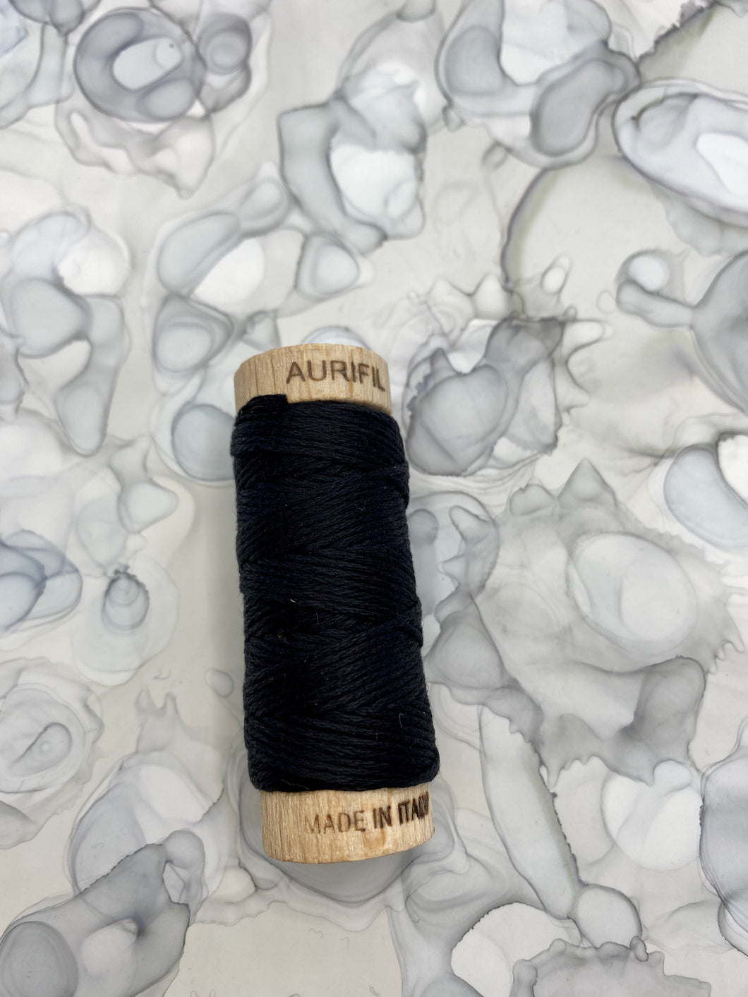 Aurifil 6 strand embroidery floss - Black (#2692)