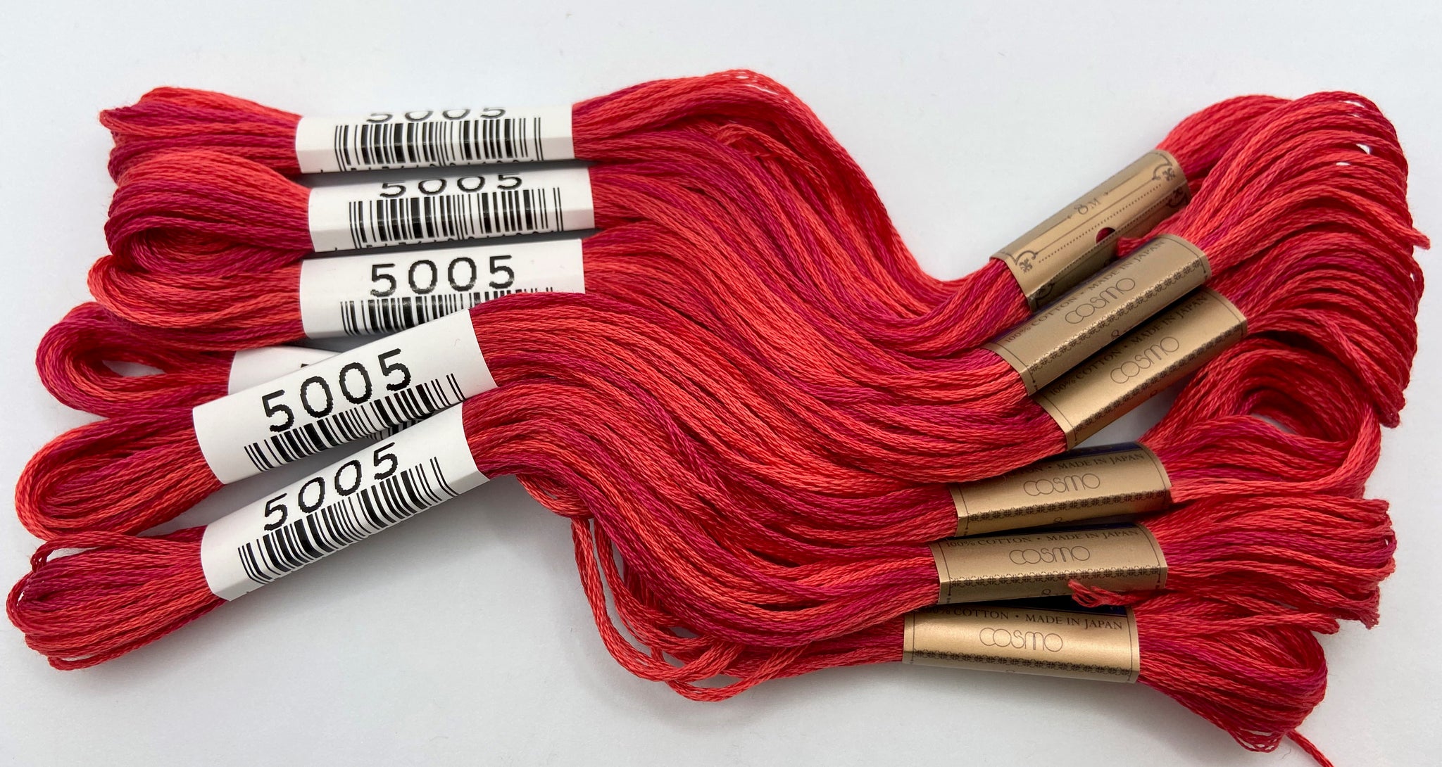 Cosmo Seasons Variegated Embroidery Floss Set - 8000s Orange & Blues