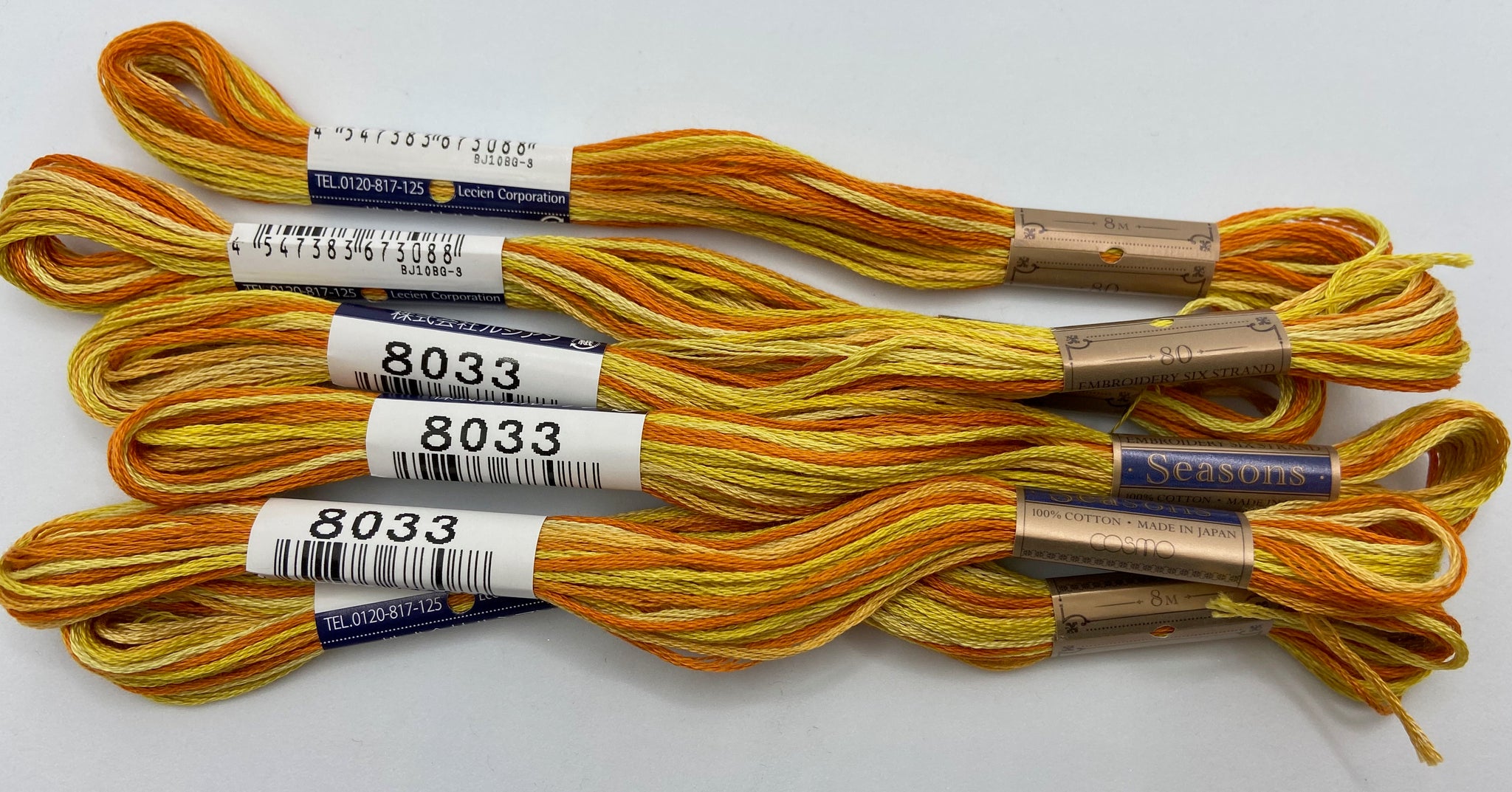 Cosmo Seasons Variegated Embroidery Floss / 8039 Browns