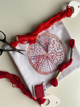 Load image into Gallery viewer, Red Citrus Embroidery Sampler
