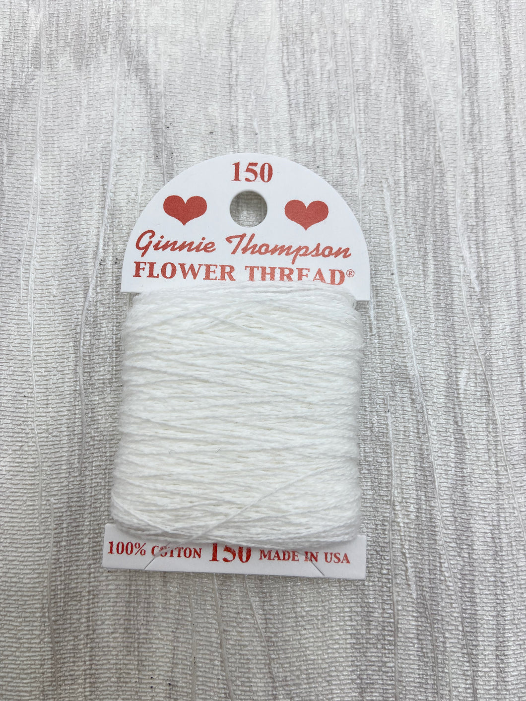 Bright White (150) Ginnie Thompson Flower Thread