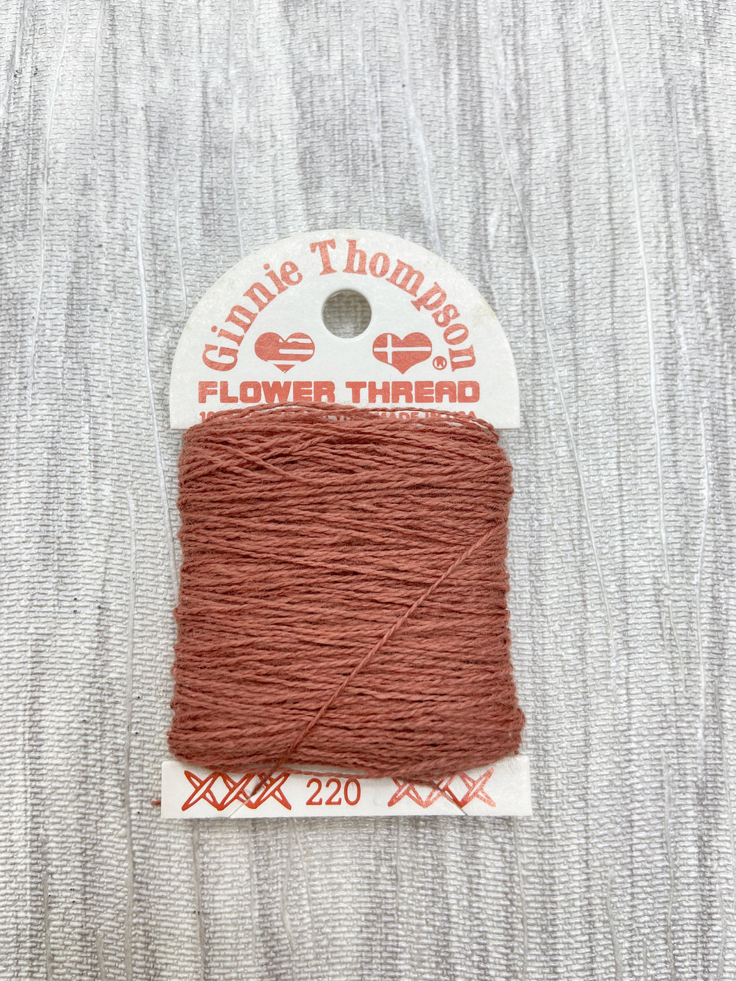 Light Pink Brown (220) Ginnie Thompson Flower Thread