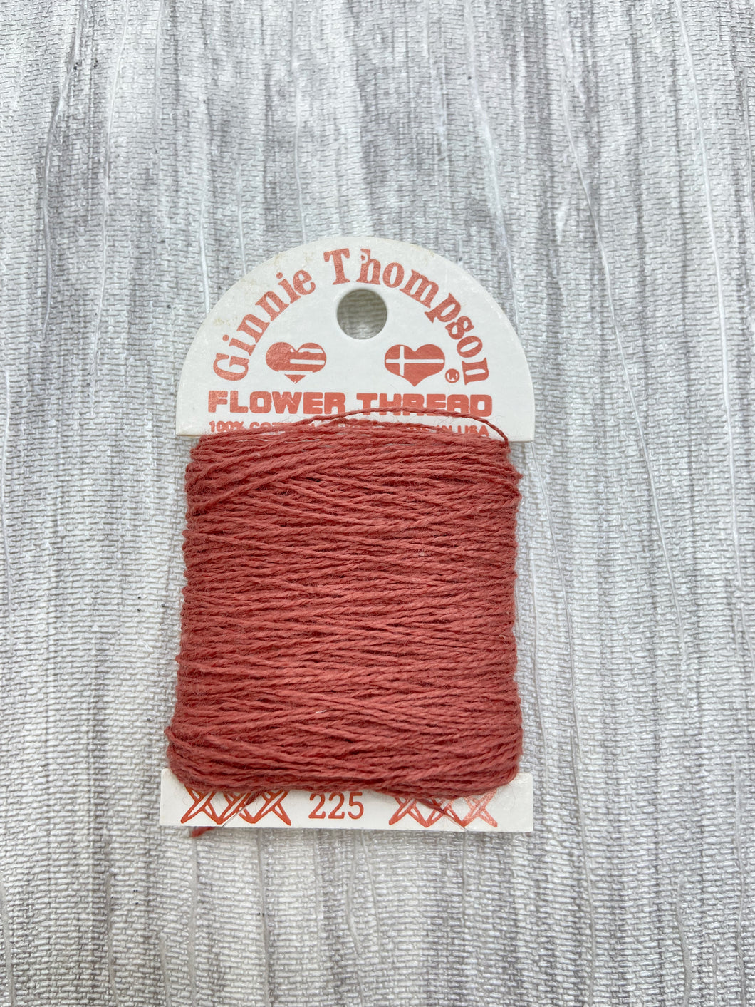 Medium Brick Red (225) Ginnie Thompson Flower Thread