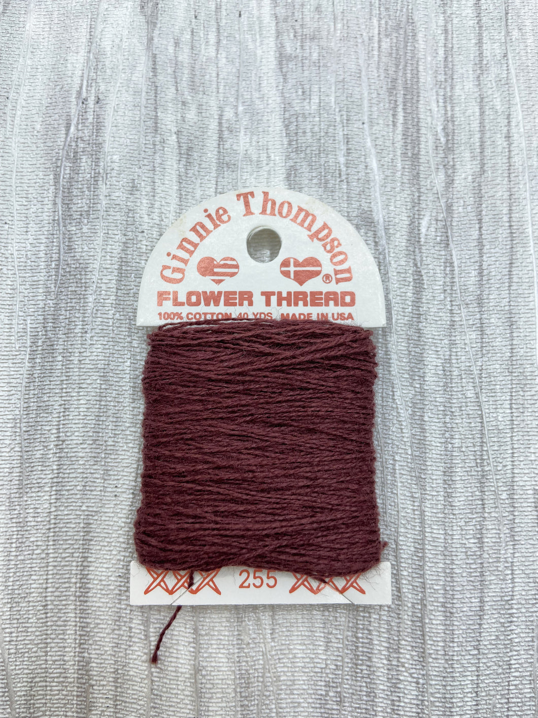 Very Dark Red (255) Ginnie Thompson Flower Thread