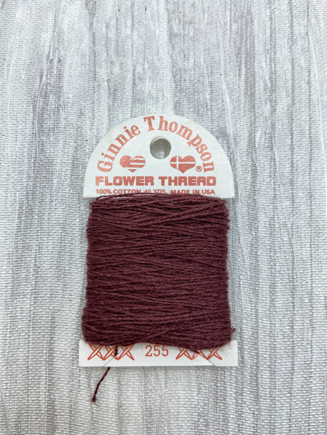 Very Dark Red (255) Ginnie Thompson Flower Thread – Seed Stitch Studio