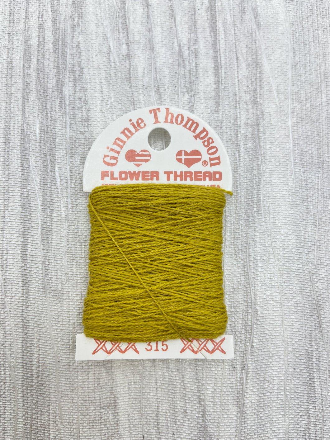 Gold (315) Ginnie Thompson Flower Thread