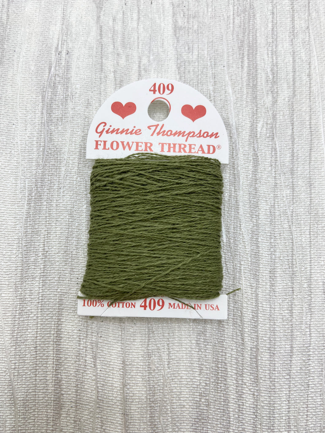 Dark Olive (409) Ginnie Thompson Flower Thread
