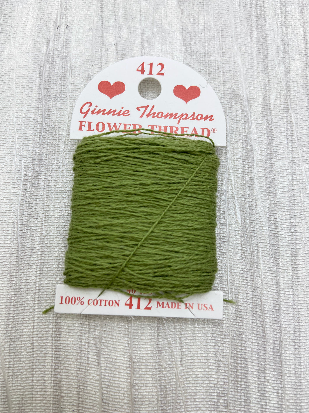 Green (412) Ginnie Thompson Flower Thread