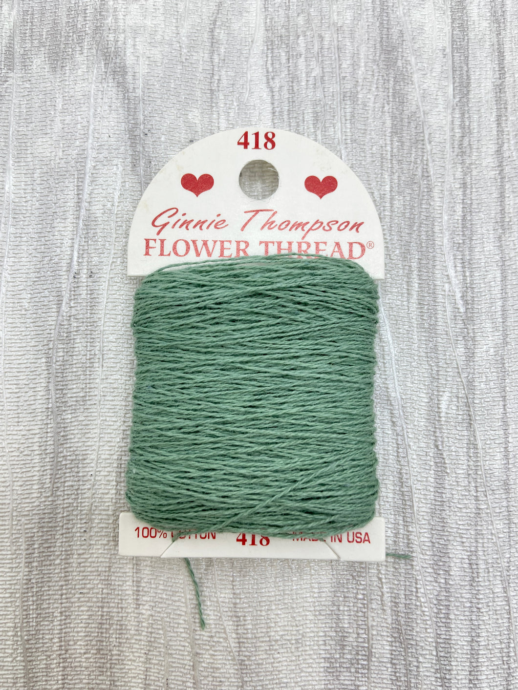 Pistachio Green (418) Ginnie Thompson Flower Thread