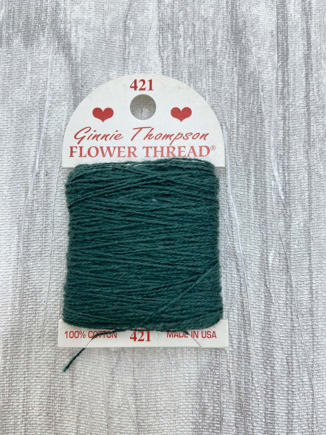 Very Dark Blue Green (421) Ginnie Thompson Flower Thread