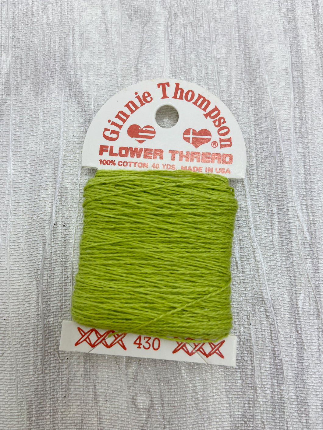 Very Light Yellow Green (430) Ginnie Thompson Flower Thread