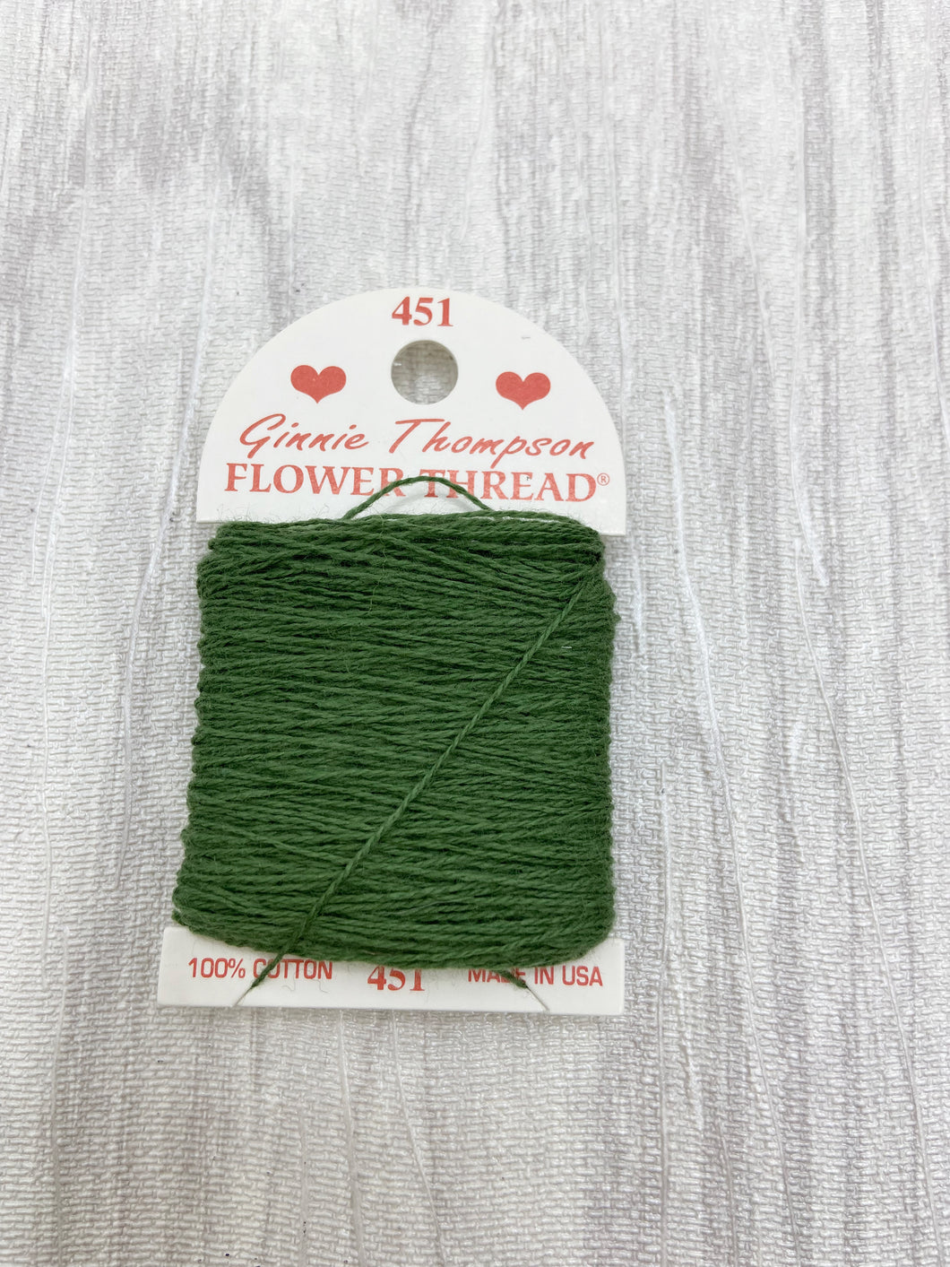 Dark Green (451) Ginnie Thompson Flower Thread