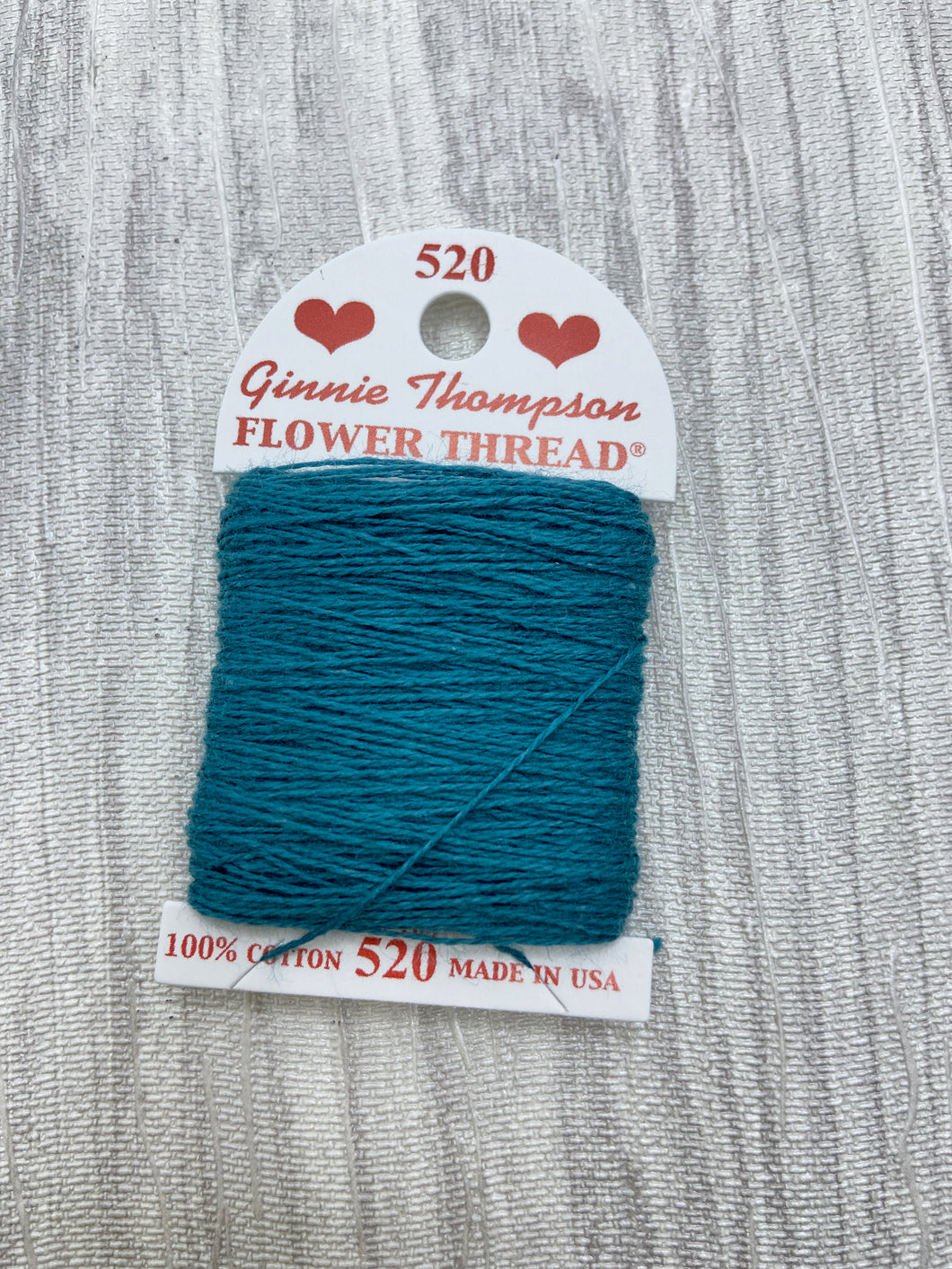 Dark Turquoise (520) Ginnie Thompson Flower Thread