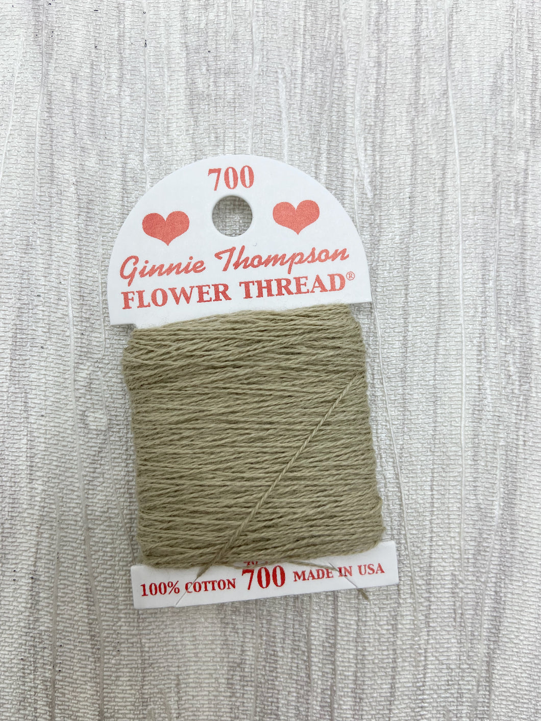 Ginnie Thompson Flower Thread (700) Sand – Seed Stitch Studio