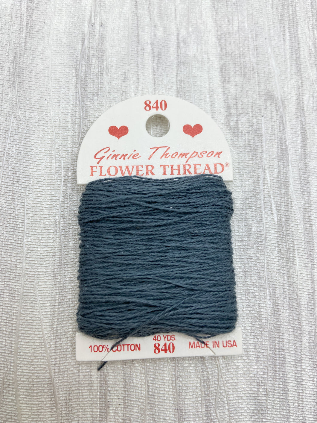 Very Dark Grey (840) Ginnie Thompson Flower Thread