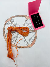 Load image into Gallery viewer, Small Orange Citrus Embroidery Kit
