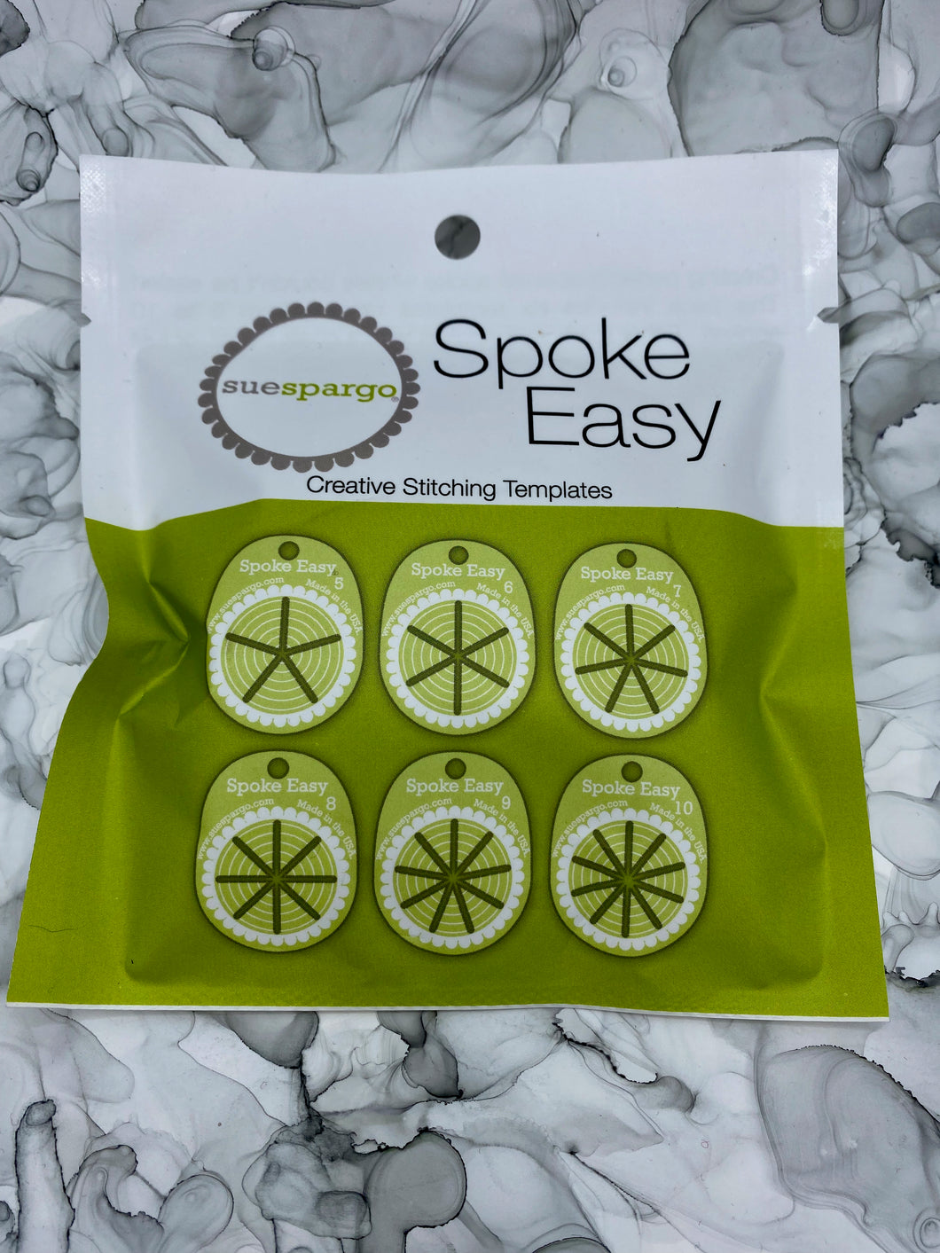 Spoke Easy Stitching Template by Sue Spargo
