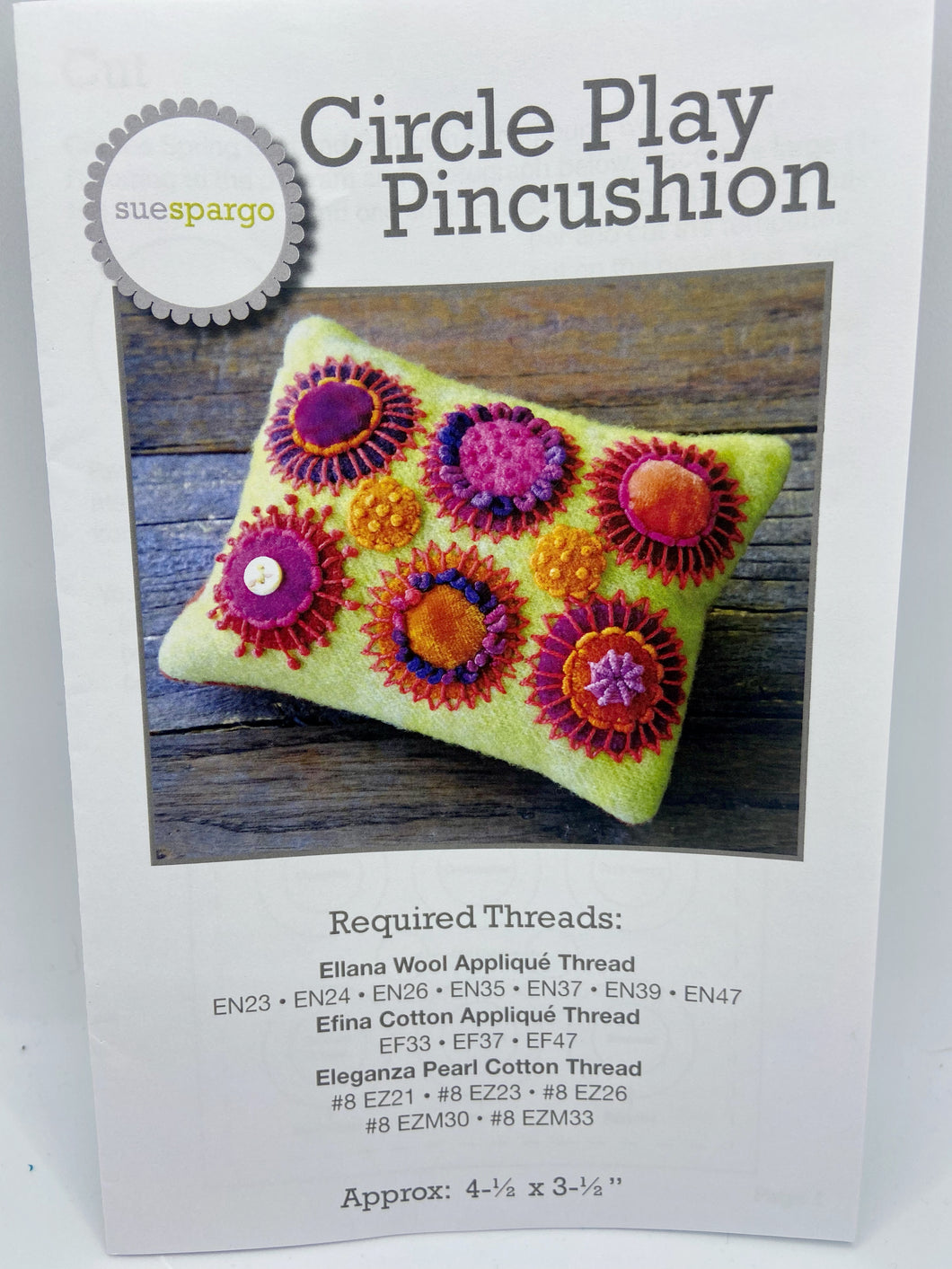 Circle Play Pincushion by Sue Spargo