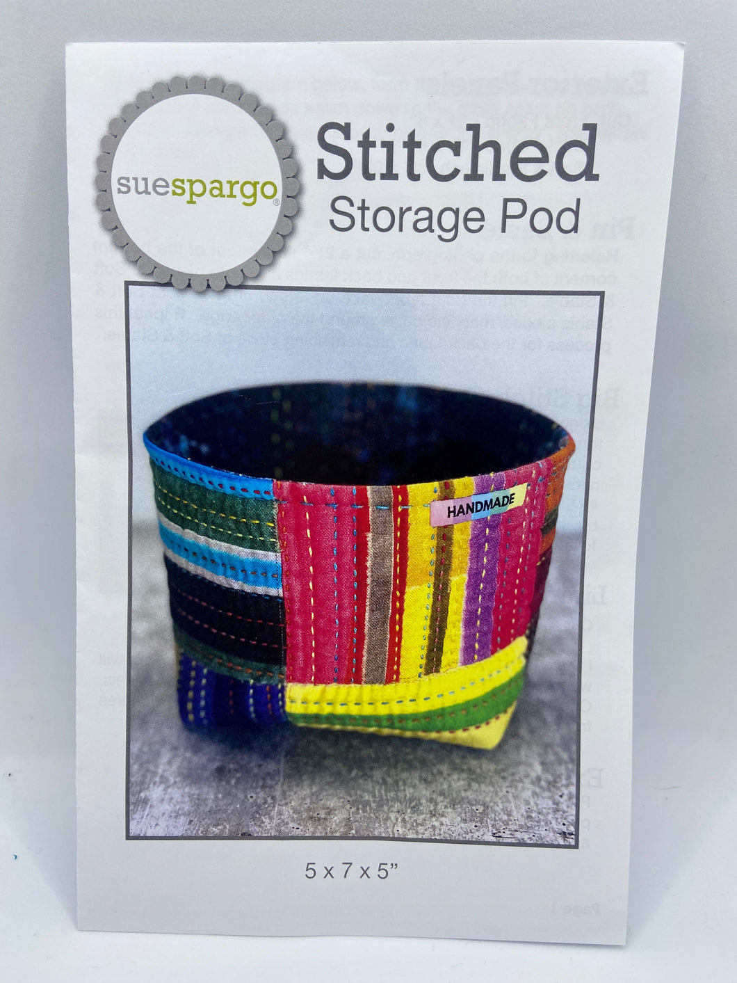 Stitched Storage Pod by Sue Spargo