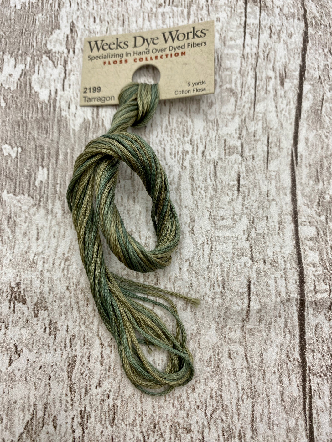 Tarragon (#2199) Weeks Dye Works, 6-strand cotton floss