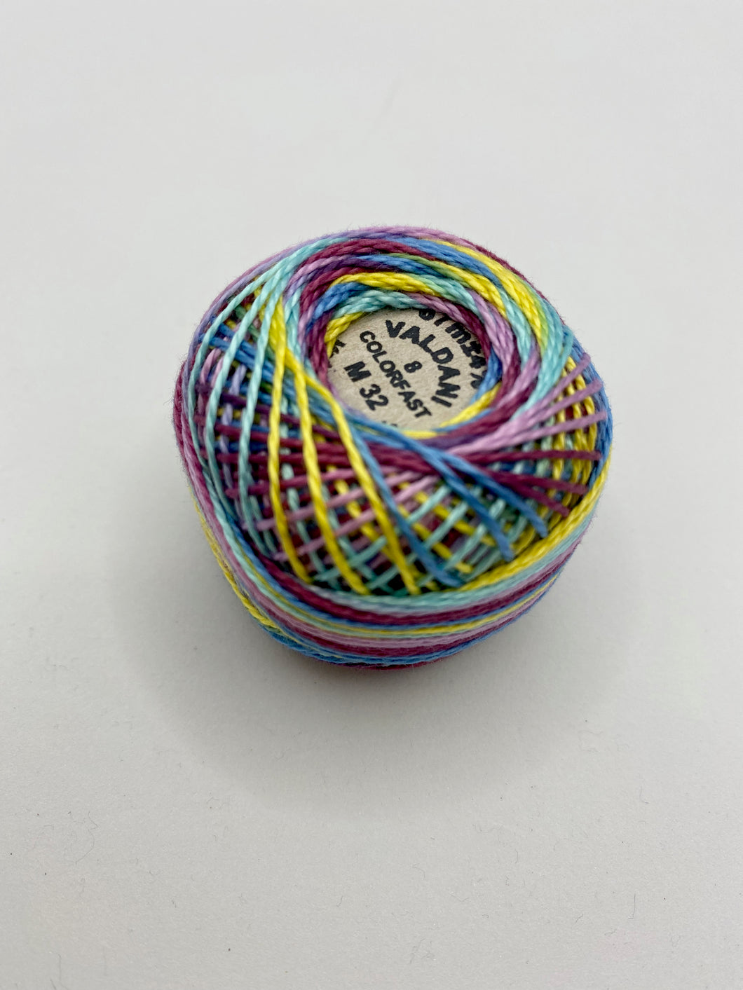 Valdani hand-dyed Perle Cotton, Size 8, Assorted Colors
