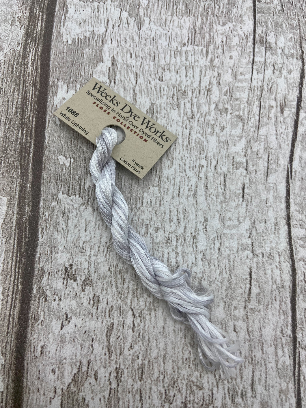 White Lightning (#1088) Weeks Dye Works, 6-strand cotton floss