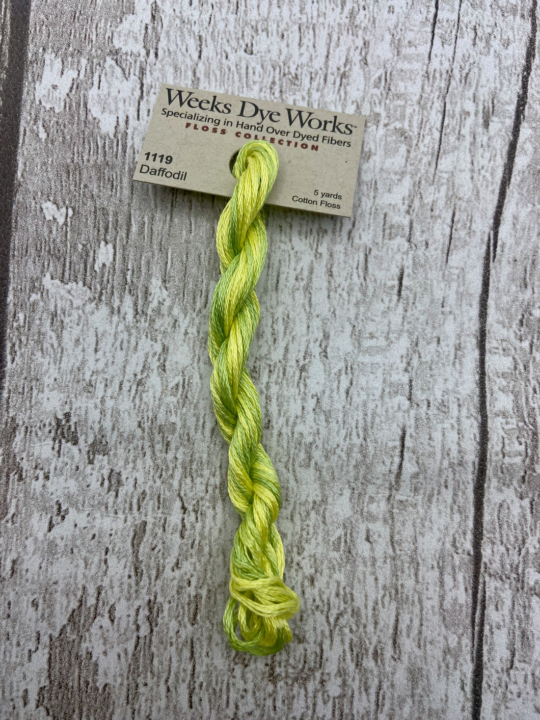 Daffodil (#1119) Weeks Dye Works 6-strand cotton floss