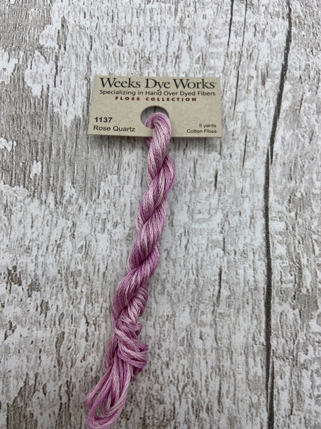 Rose Quartz (#1137) Weeks Dye Works 6-strand cotton floss
