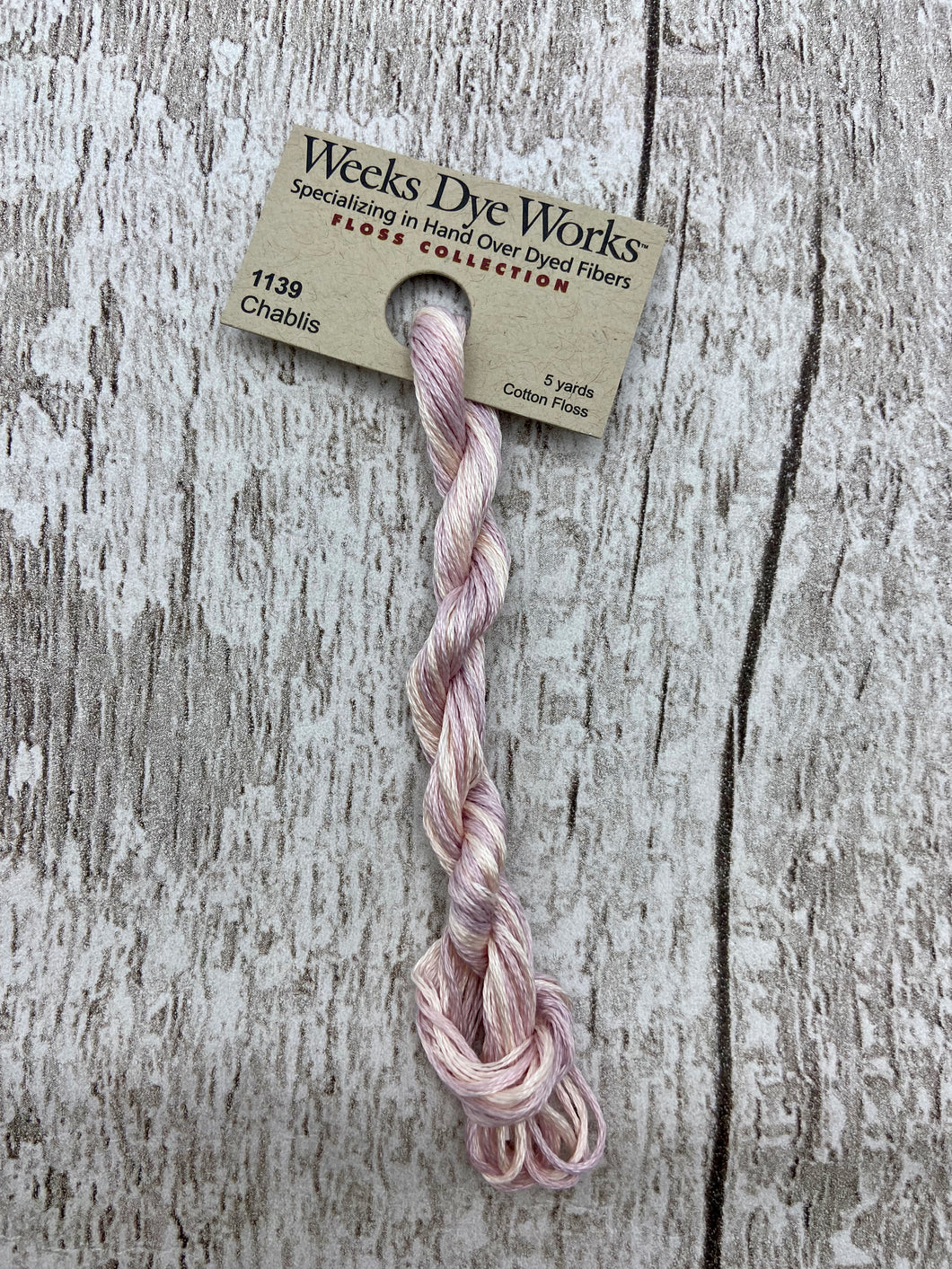 Chablis (#1139), Weeks Dye Works 6-strand cotton floss