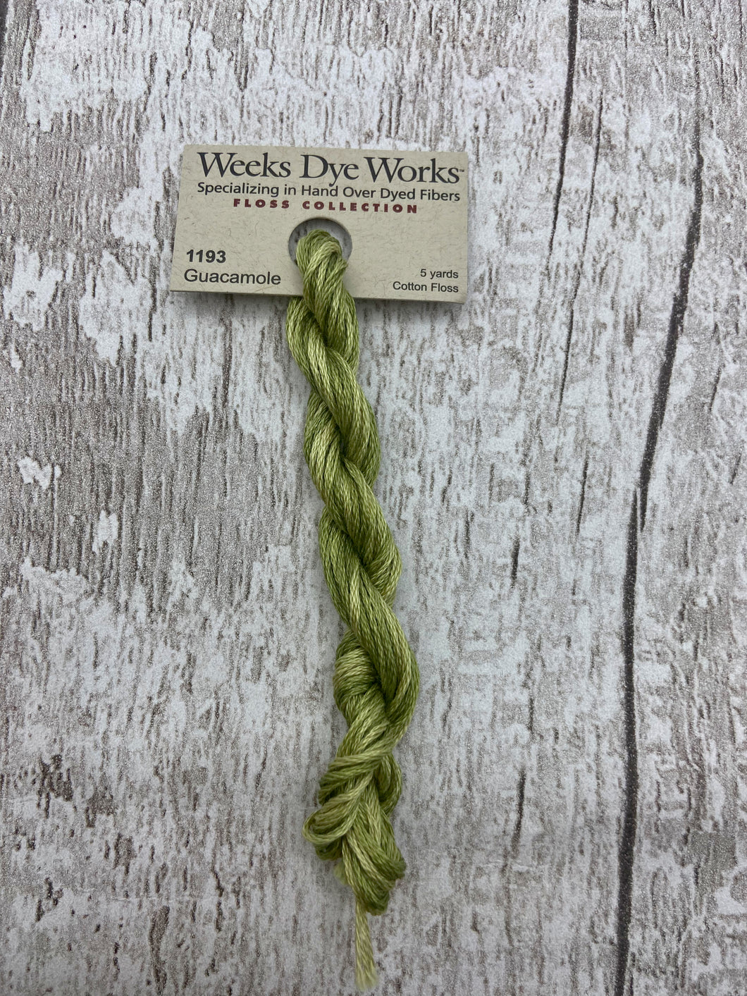 Guacamole (#1193) Weeks Dye Works, 6-strand cotton floss