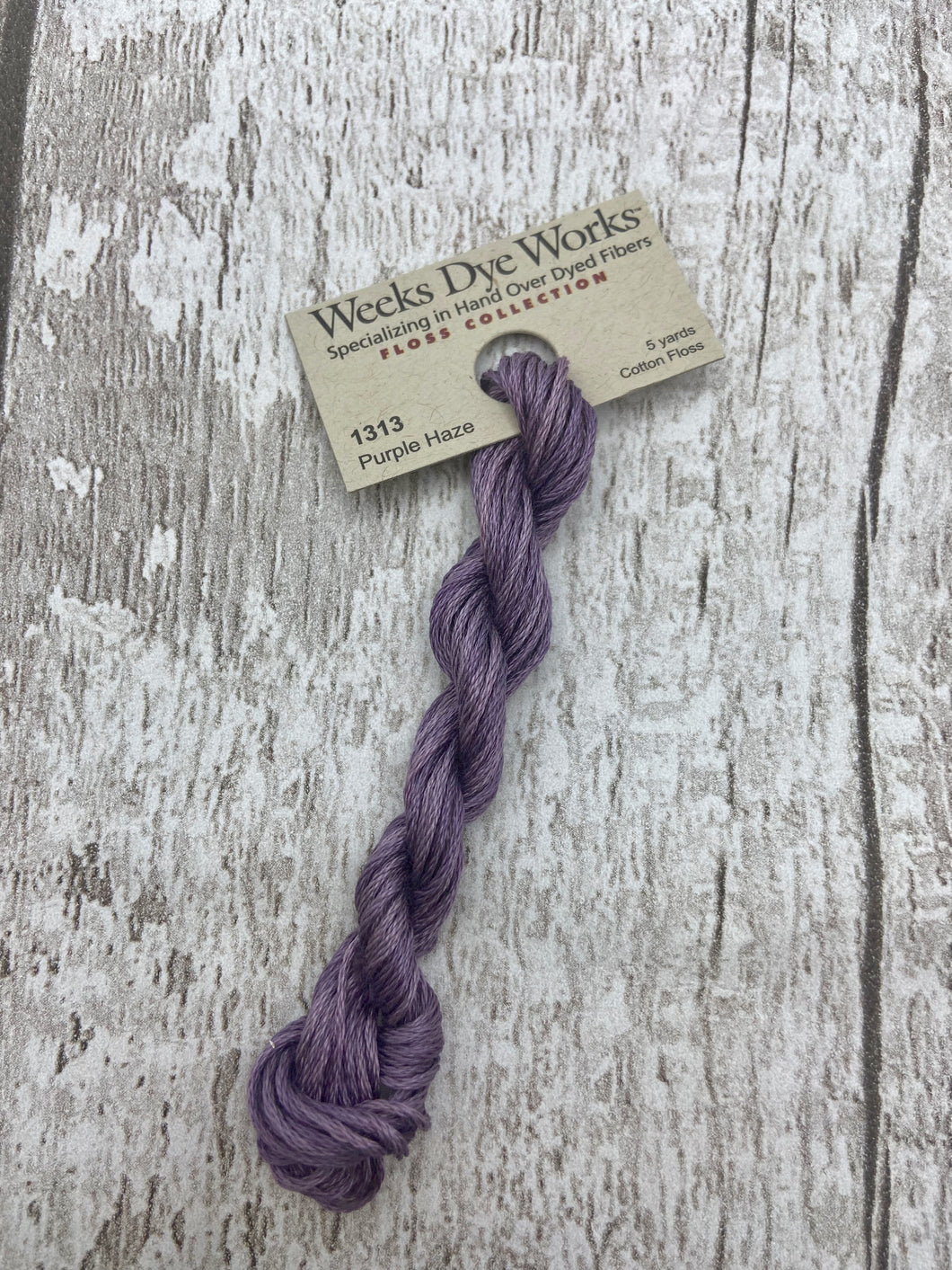 Purple Haze (#1313) Weeks Dye Works, 6-strand cotton floss