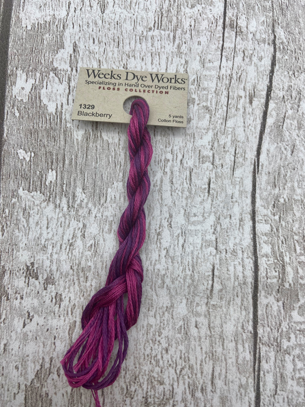 Blackberry (#1329) Weeks Dye Works 6-strand cotton floss