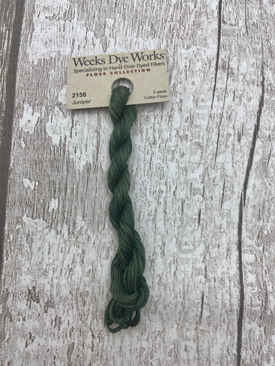 Juniper (#2158) Weeks Dye Works, 6-strand cotton floss
