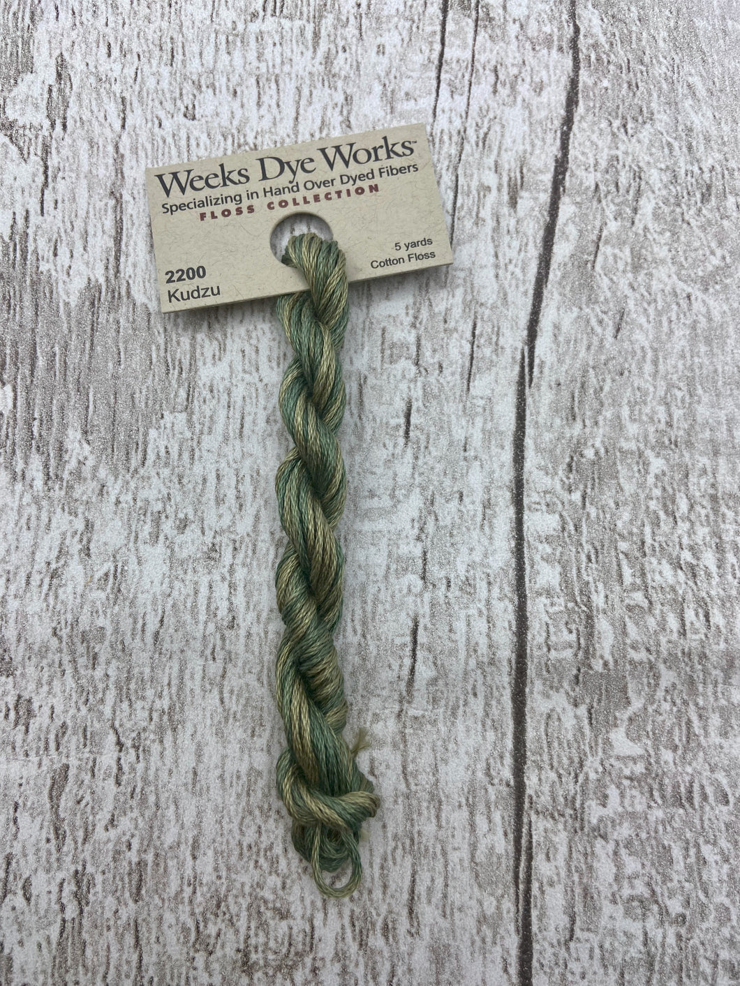 Kudzu (#2200) Weeks Dye Works, 6-strand cotton floss