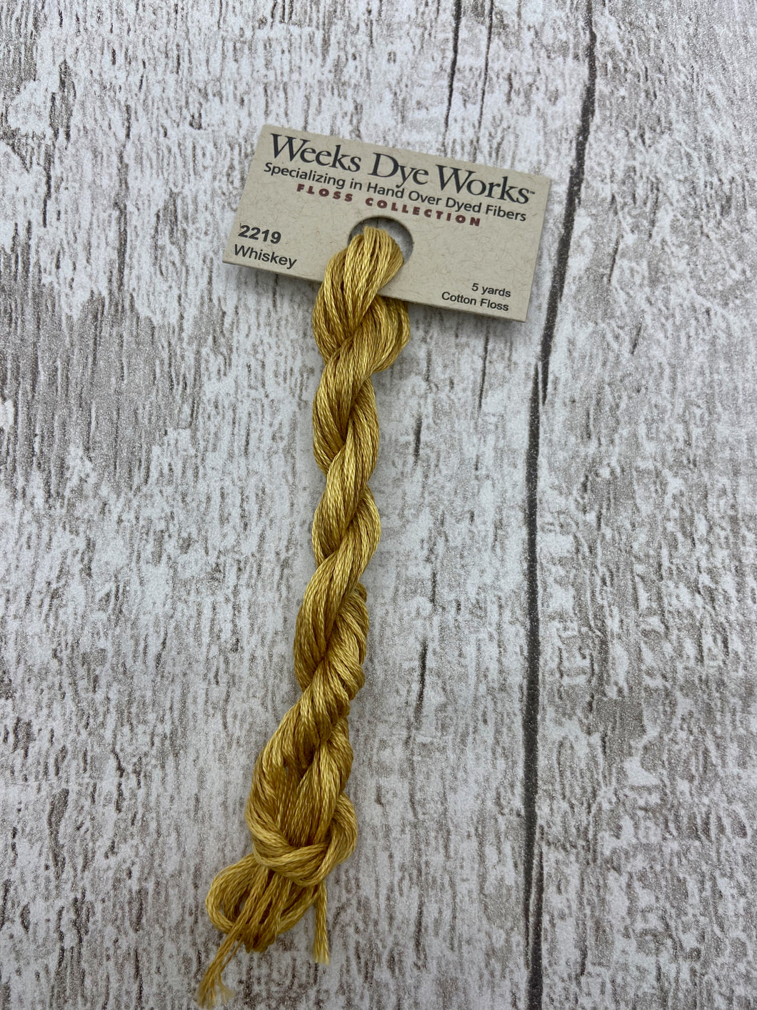 Whiskey (#2219) Weeks Dye Works, 6-strand cotton floss