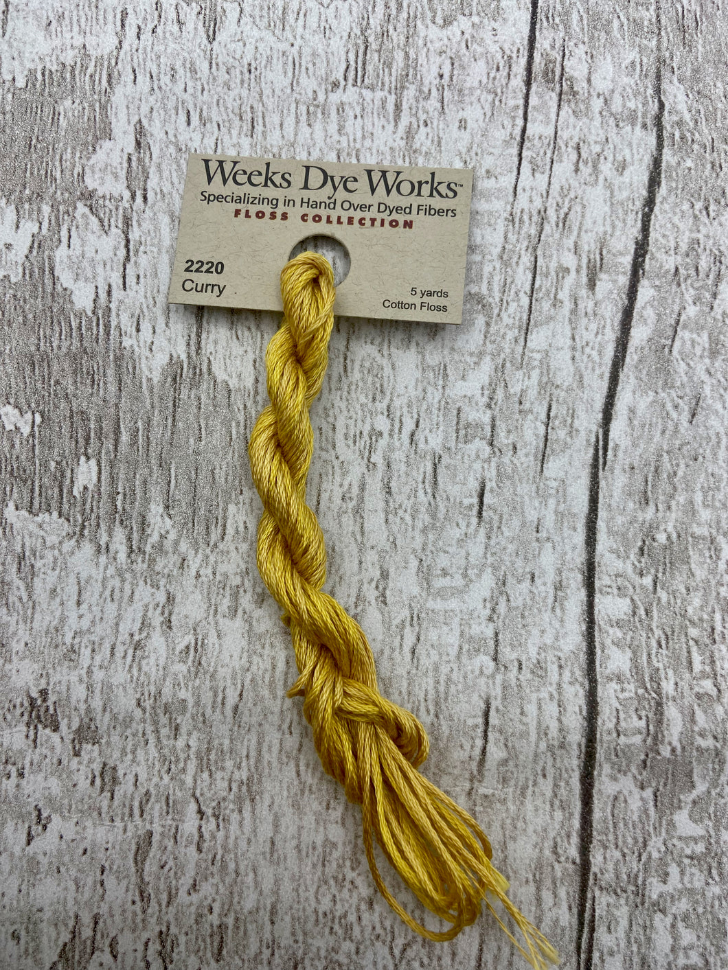 Curry (#2220) Weeks Dye Works, 6-strand cotton floss