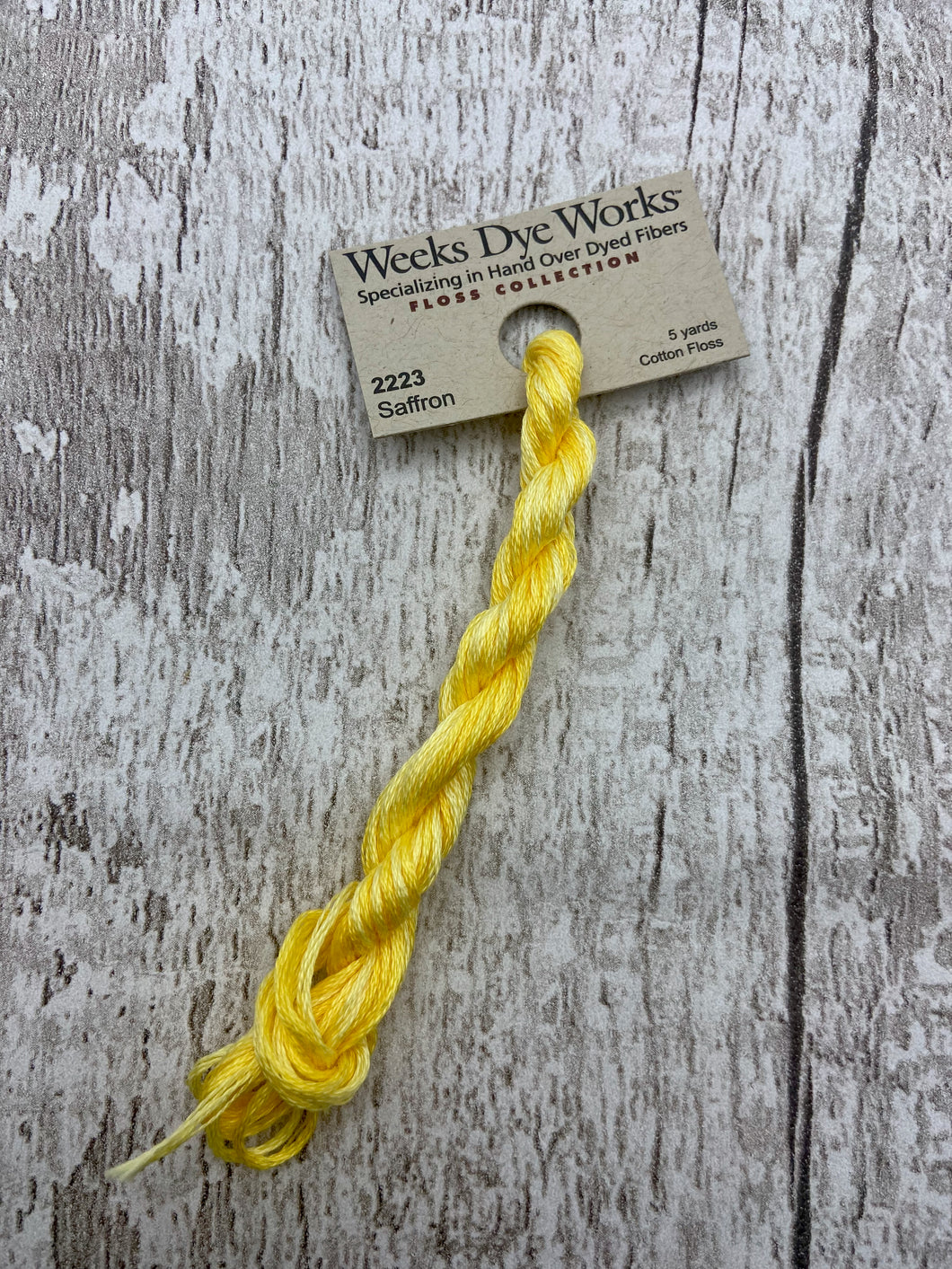 Saffron (#2223) Weeks Dye Works, 6-strand cotton floss