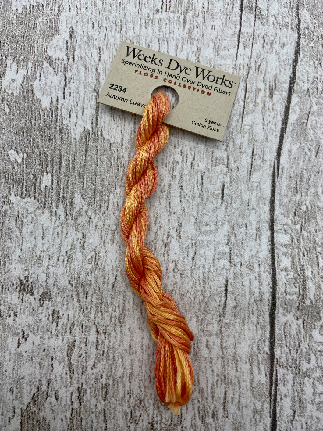 Autumn Leaves (#2234) Weeks Dye Works 6-strand cotton floss